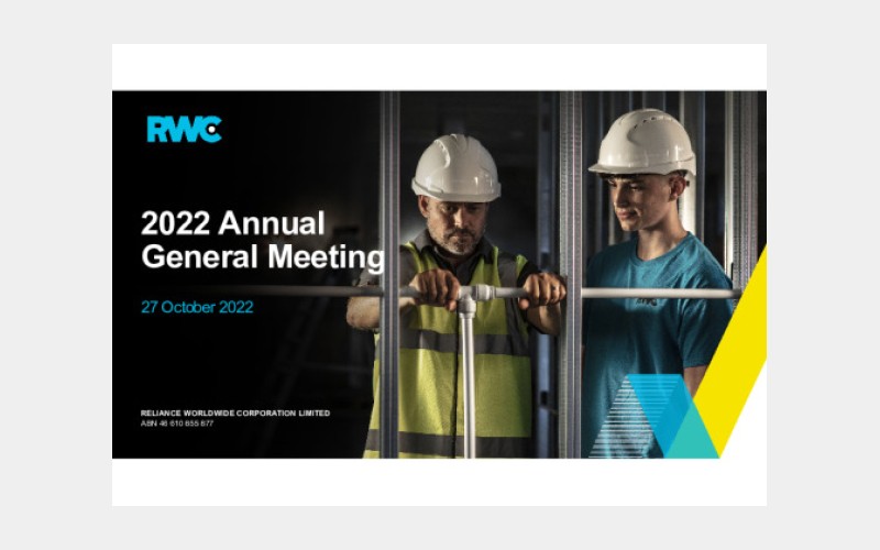 RWC AGM 2022 Presentation