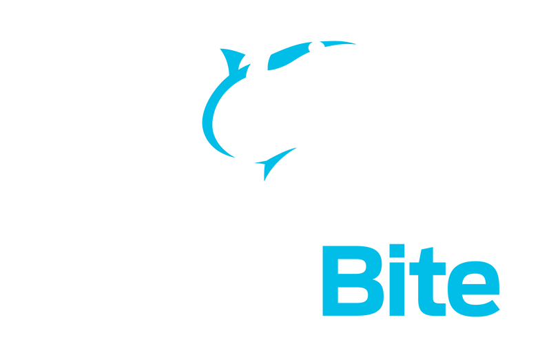 Sharkbite logo white text on a blue background.