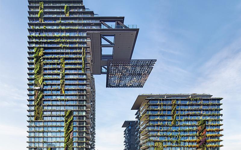 side view of the central park building in Sydney