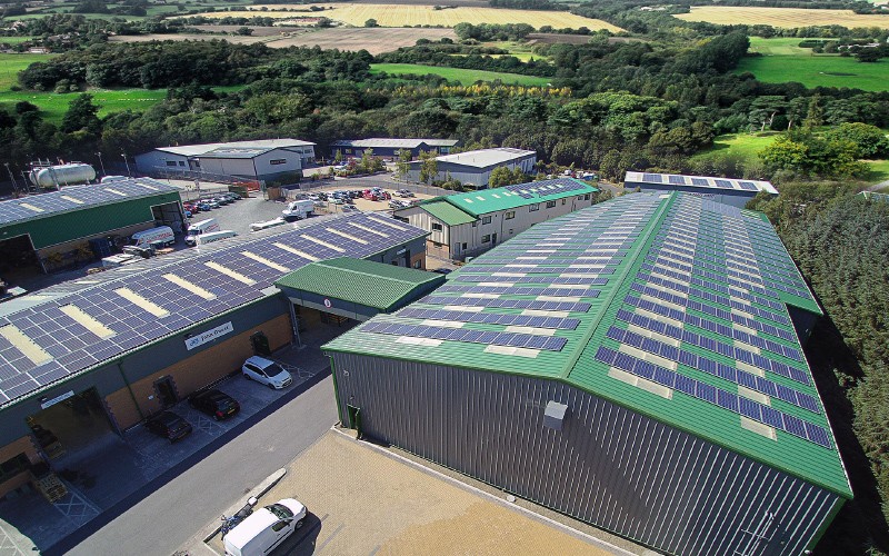Solar roof factory