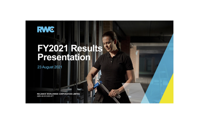 FY2021 Results Presentation - cover image