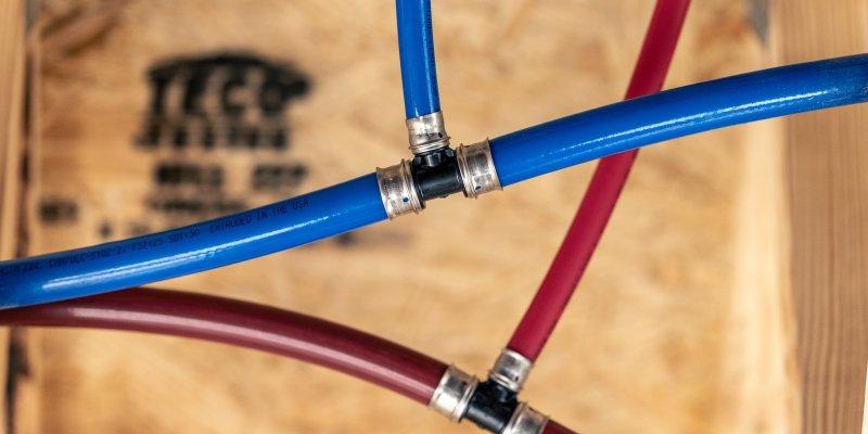 SharkBite PEX Press Fitting on SharkBite PEX Pipe